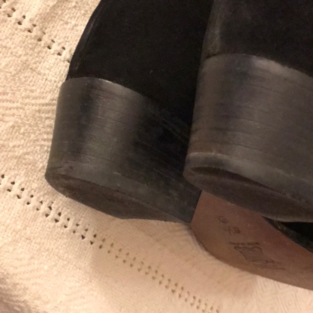 Adrienne Vittadini Black Suede Knee High boots 8 - Picture 6 of 8